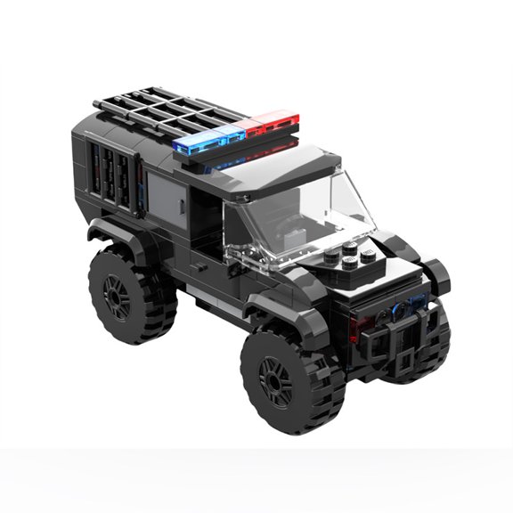 Tactical Off-Road Vehicle Building Blocks Set, DIY Assembly Utility Truck Brick Model, Creative Desktop Collectible Building Toy