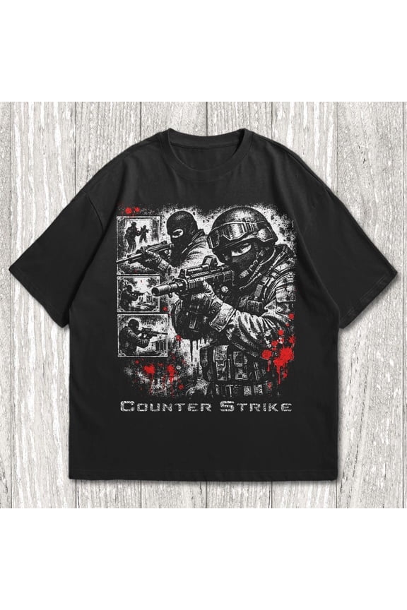 Tactical Operator Retro Graphic Tee | Competitive FPS Gamer