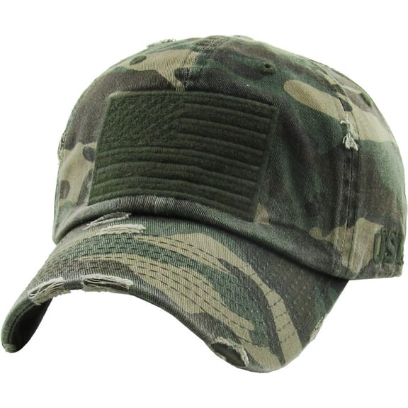Tactical Operator With USA Flag Patch US Army Military Baseball Cap Adjustable