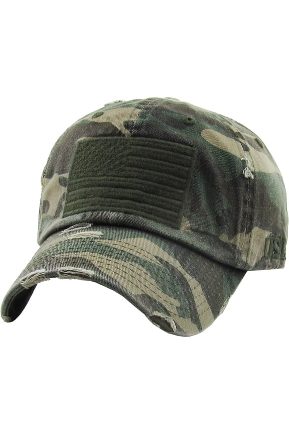 Tactical Operator With USA Flag Patch US Army Military Baseball Cap Adjustable