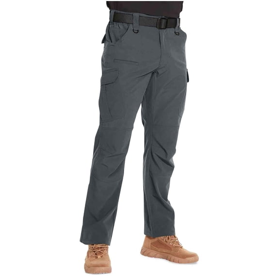 Tactical Pants For Men Water Resistant Ripstop Hiking Cargo Pants Lightweight Outdoor Work Trousers For Men Multi-Pocket