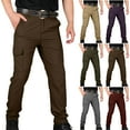 thumbnail image 1 of Tactical Pants for Men Water Resistant Hiking Cargo Pants with Elastic Waist Multi Pockets Stretch Waterproof Quick Dry Work Pants Relaxed Fit Available in Plus Size S-XXXXL, 1 of 4