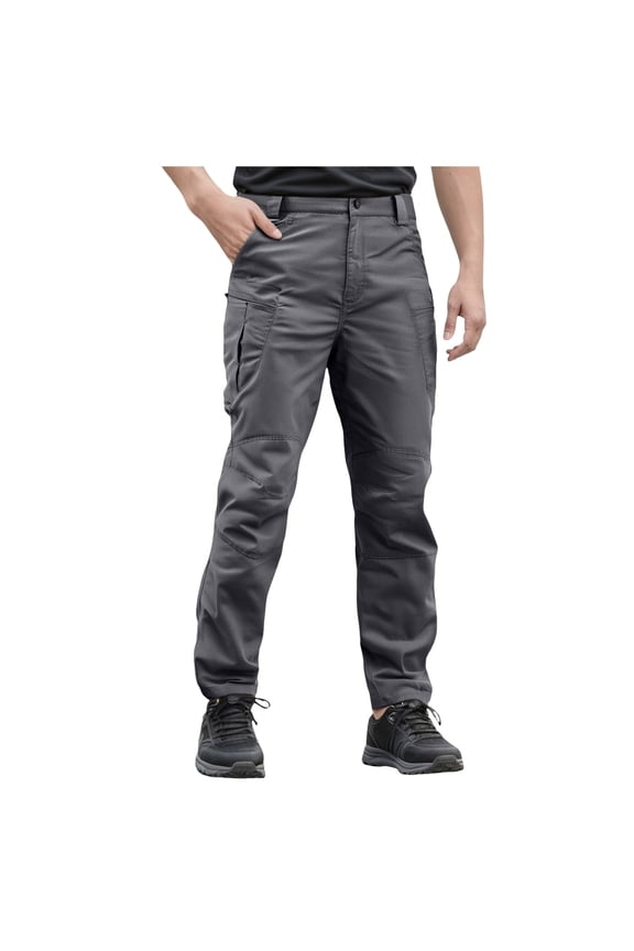 Tactical Pants Mens Pants Stretch Men's Stretch Tactical Pants Water Resistant Ripstop Cargo Pants Outdoor Lightweight Work Hiking Pants