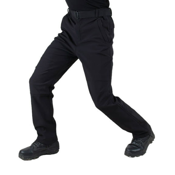 Tactical Pants for Men Outdoor Waterproof Trousers Relaxed Fit Cargo Pants Lightweight Work Travel Pants with 9 Pockets black XX-Large