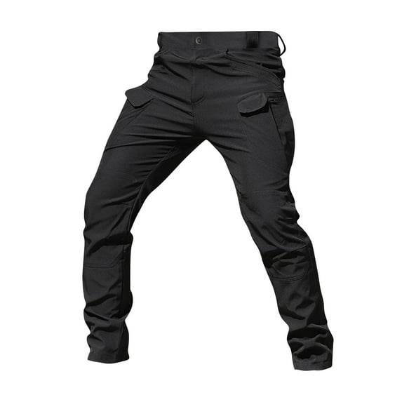 Tactical Pants for Men Relaxed Fit Cargo Pants Outdoor Waterproof Trousers Work Travel Pants with 9 Pockets black 3X-Large