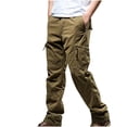 thumbnail image 1 of Tactical Pants for Men Stretch Cargo Pants Outdoor Casual Cotton Trendy Mens Sweatpants Athletic Hiking Pant, 1 of 4