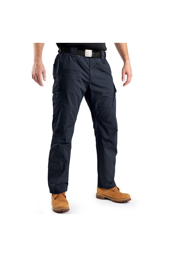Tactical Pants for Men - Tough Ripstop, Water-Resistant Mens Tactical Pants with 9-Pocket Mapped System Navy