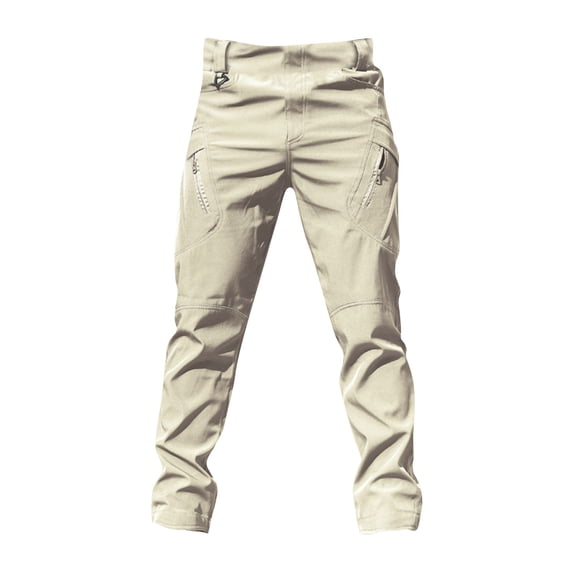 Tactical Pants for Men Water Resistant Hiking Cargo Pants Multi Pockets Stretch Waterproof Quick Dry Work Pants Khaki XL