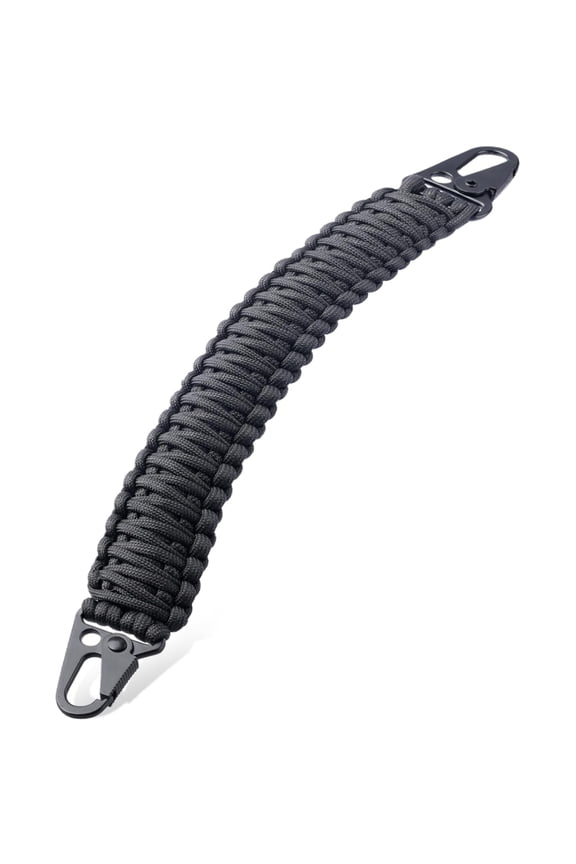 Tactical Paracord Handle9-core Weaving Paracord Strap for Bag Strap ReplacementMolle Attachment with Metal/Plastic Clips for Backpack Sling Bags Water Bottle Holder