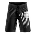 thumbnail image 1 of Men's Old Glory Black Board Shorts, Decorated in The USA, 1 of 6