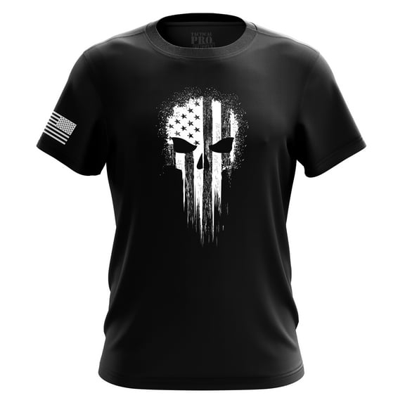 American Flag Patriotic Men’s T-Shirt, Lightweight Classic Fit Short Sleeve Shirt