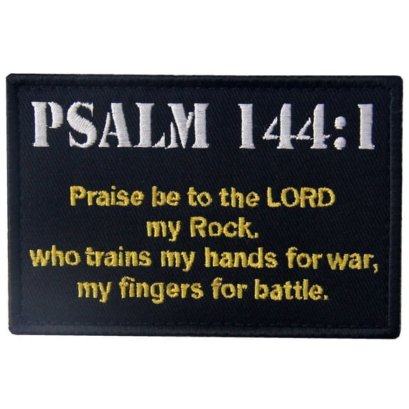 Tactical Psalm Bnw Patch Combat Badge Morale Applique Embroidered Fastener Hook And Loop Emblem