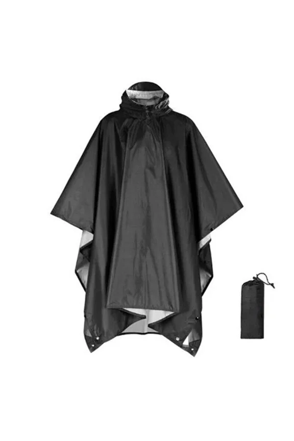Tactical Rain Poncho Army Military Poncho Shelter Waterproof Ripstop Camping