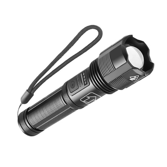 Tactical Rechargeable Flashlight with Power Display Anti-Fall Design, IPX4 Waterproof for Night Riding Home Use APPLAYERR Spare Part