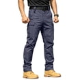 thumbnail image 1 of Tactical Ripstop Cargo Pants for Men Water Resistant Relaxed Fit Multi Pockets Fall Hiking Work Pant Dark Blue 3XL, 1 of 7