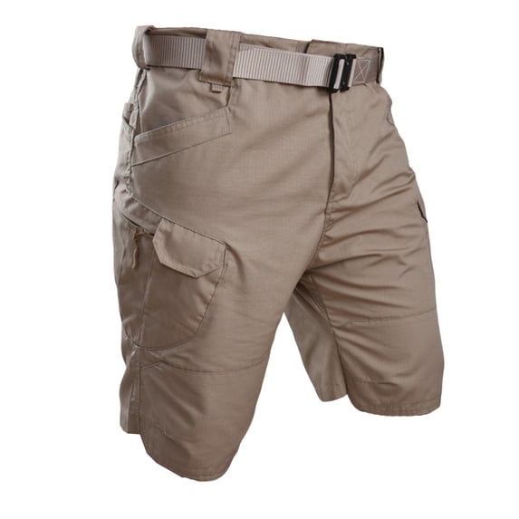 Tactical Shorts Men's Water-Resistant Outdoor Cargo Hiking Fishing Short Khaki 2XL