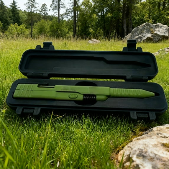 Tactical Slide Action Ballpoint Pen - Lightweight, Slide-Action Mechanism, Refillable Ink, Desk Accessory Gift for Gear Fans and Stationery Collectors