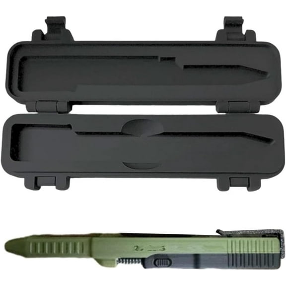 Tactical Slide Action Ballpoint Pen, Tactical 3D Printed Slide Action Pens EDC, Creative Novelty Writing Tool, Refillable Smooth Ink Pen, Unique Desk Accessory & Gift for Men