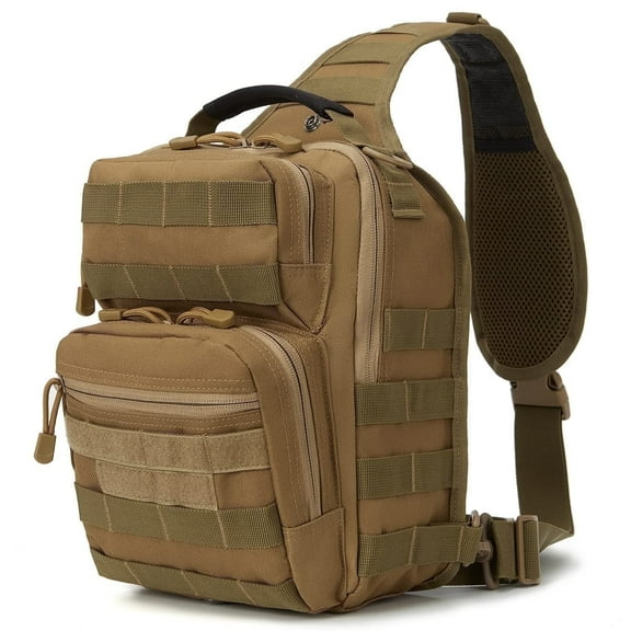 Tactical Sling Bag for Men with Adjustable Holder Military Shoulder Backpack EDC Chest Pack