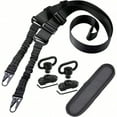 thumbnail image 1 of Tactical Sling Combo Set - Adjustable Two Point Traditional QD Sling with Extra Length and 360° Rotation Swivel Mounts, Shoulder Pad Included, 1 of 8