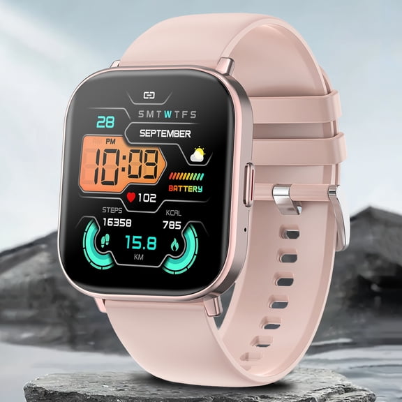 Tactical Smart Watch Men, 2.01" Full Touch Screen, Altimeter Barometer, 100+ Sports Modes, Fitness Tracker, Weather & Message Alert, Android iPhone Compatible