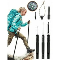 Tactical Stick Hiking Walking Staff - Trekking Poles Outdoor Tactical Staff Adjustable Hiking Stick For Survival Camping Hiking