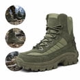thumbnail image 1 of Tactical-Style Combat Boots for Men, Waterproof Anti-Slip Outdoor Hiking & Work Shoes, Rugged Durable Footwear for Adventure, 1 of 10