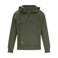 thumbnail image 1 of Tactical Sweatshirts for Men Hoodies Pockets Long Sleeve Gym Cargo Quarter Zip Pullover Sports Outdoor Jacket (3XL, Gray), 1 of 6