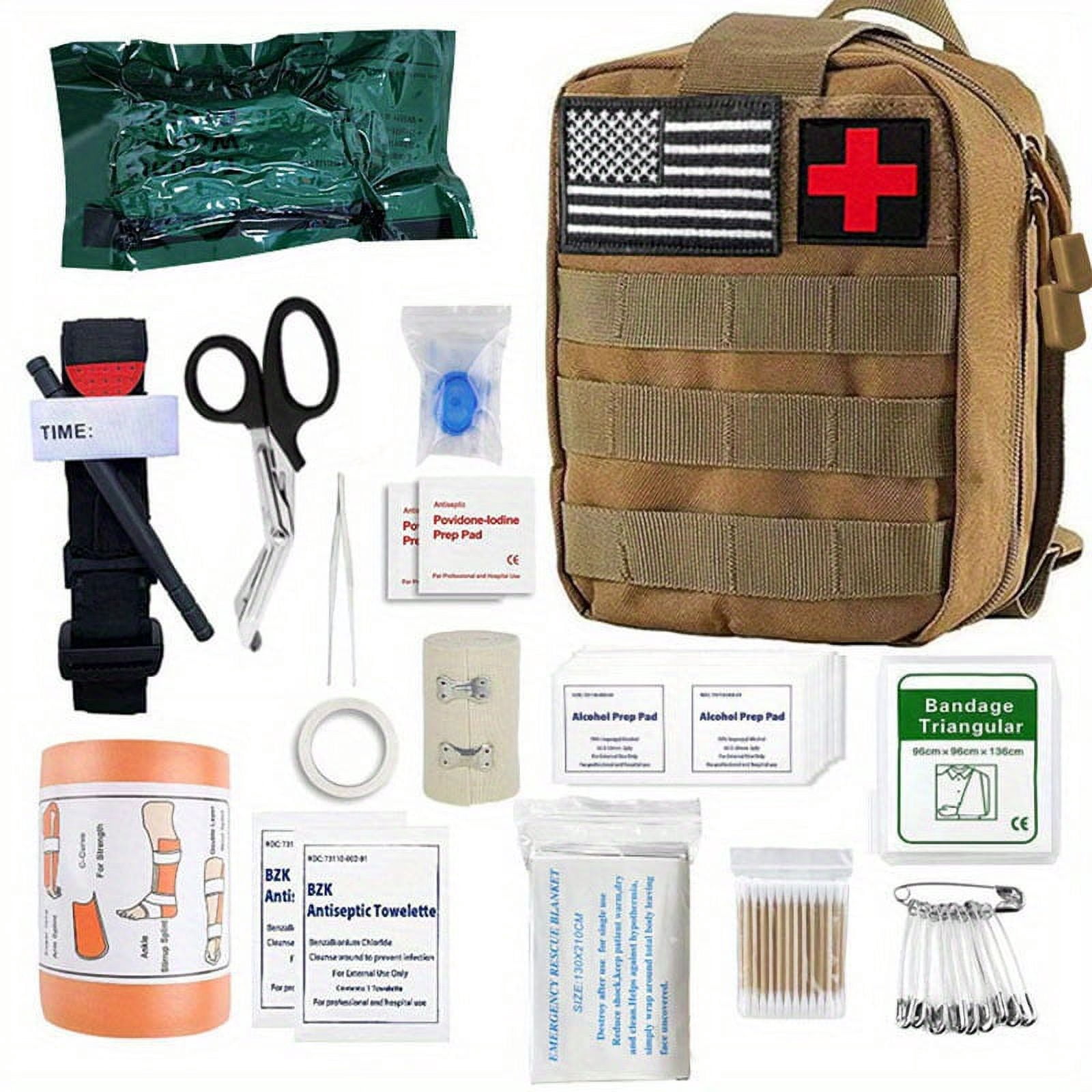 Tactical Trauma Survival First Aid Kit, Outdoor Tourniquet Bandage