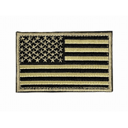 Tactical USA Flag Patch with Detachable Backing Copper