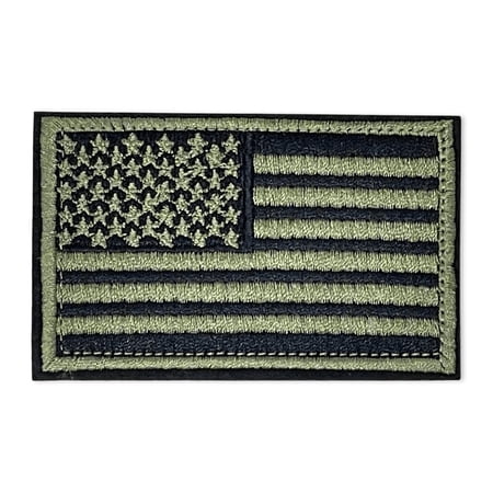 Tactical USA Flag Patch with Detachable Backing