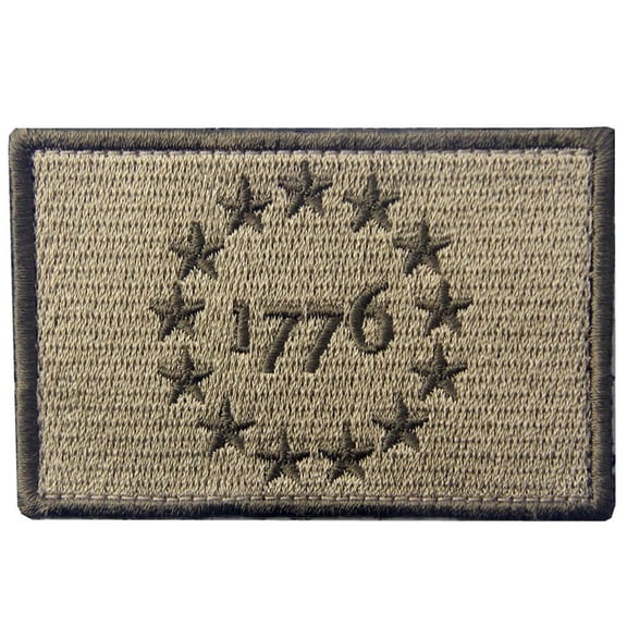 Tactical Usa Patriot Military Embroidered Applique Morale Hook And Loop Patch Subdued