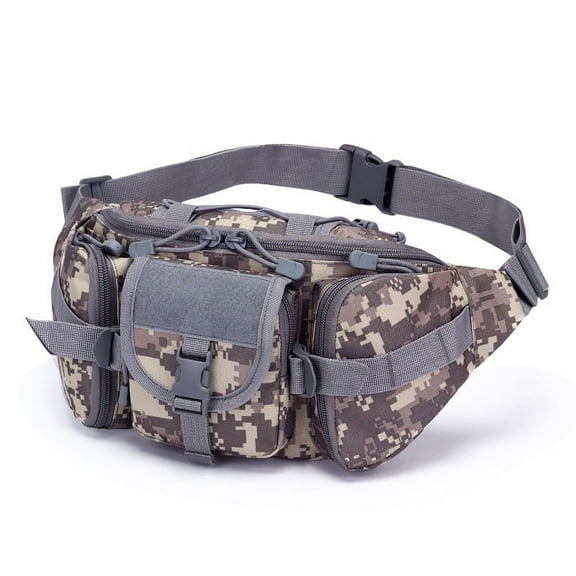 Tactical Waist Pack Military Fanny Belt Pouch Large Waterproof WR Bum Bag for Outdoor Climbing Fishing Running Hunting
