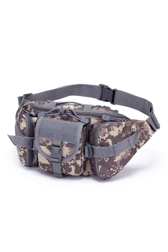Tactical Waist Pack Military Fanny Belt Pouch Large Waterproof WR Bum Bag for Outdoor Climbing Fishing Running Hunting