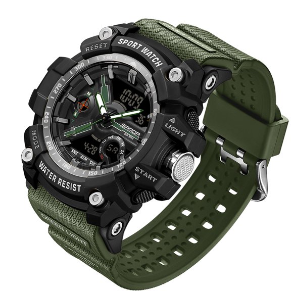 Tactical Watch for Men - Multifunction Digital Watch for Hiking, Fishing, Hunting, Running, Water Resistant with Night Light