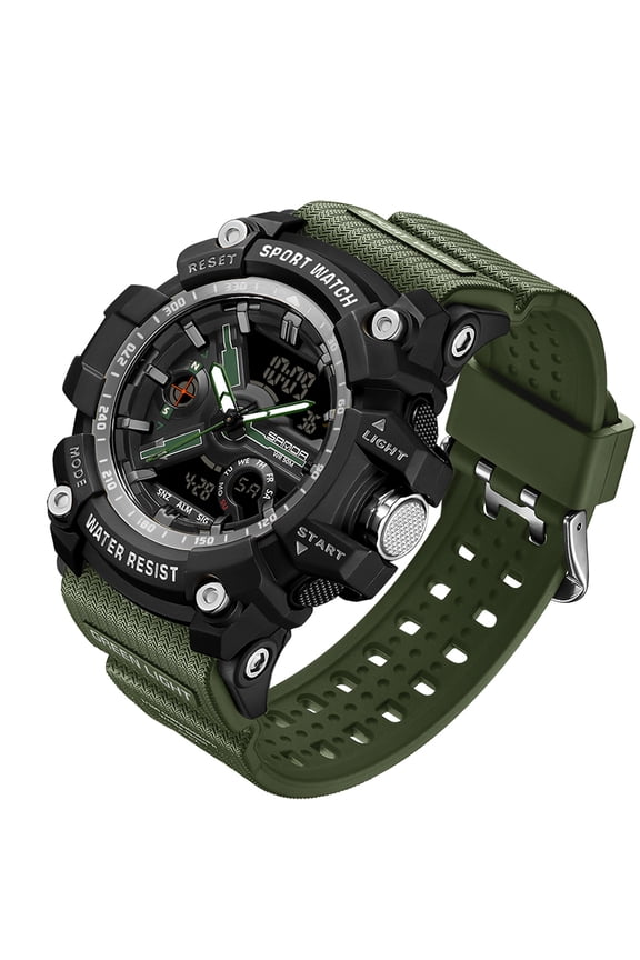 Tactical Watch for Men - Multifunction Digital Watch for Hiking, Fishing, Hunting, Running, Water Resistant with Night Light