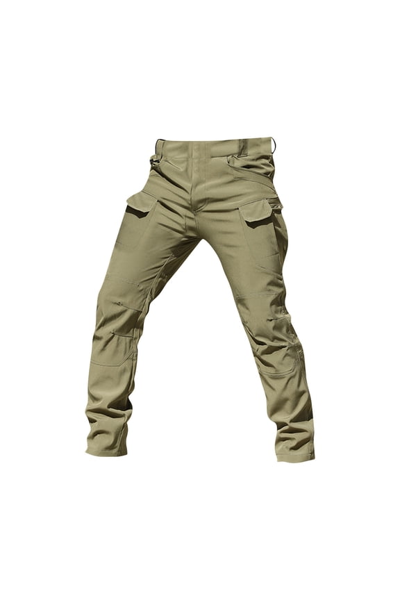 Tactical Waterproof Pants, Flex Camo Cargo Pants for Men, Mens Tactical Hiking Pants Army Green M