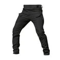 thumbnail image 1 of Tactical Waterproof Pants, Flex Camo Cargo Pants for Men, Mens Tactical Hiking Pants Black XL, 1 of 4
