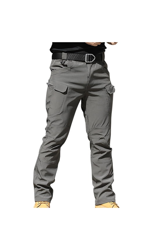 Tactical Waterproof Pants For Men Cargo Tactical Hiking Pants Multi Pockets Stretch Quick Dry Lightweight Work Trousers