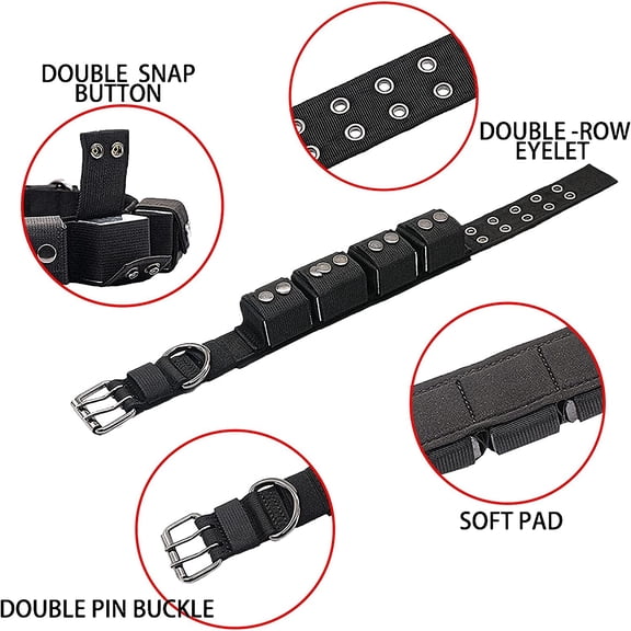 Tactical Weighted Dog Collar - Weights for Training & Exercise - Free Weights, Small, Medium, Large Dogs