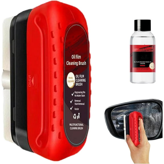 Tactical Windshield Cleaner – 2025 New Upgraded Windshield Cleaning Tool, One-Swipe Oil Film Remover for Instant Clarity, Wide Surface Coverage for Faster Cleaning, Works on Various Glass Surfaces