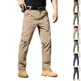 thumbnail image 1 of Tactical Work Pants for Men Waterproof Ripstop Cargo Pants Lightweight Casual Hiking Work Pants, L, 1 of 7