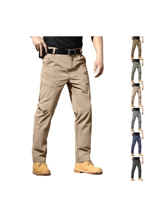 Tactical Work Pants for Men Waterproof Ripstop Cargo Pants Lightweight Casual Hiking Work Pants, XL