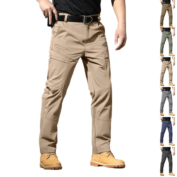 Tactical Work Pants for Men Waterproof Ripstop Cargo Pants Lightweight Casual Hiking Work Pants, XL