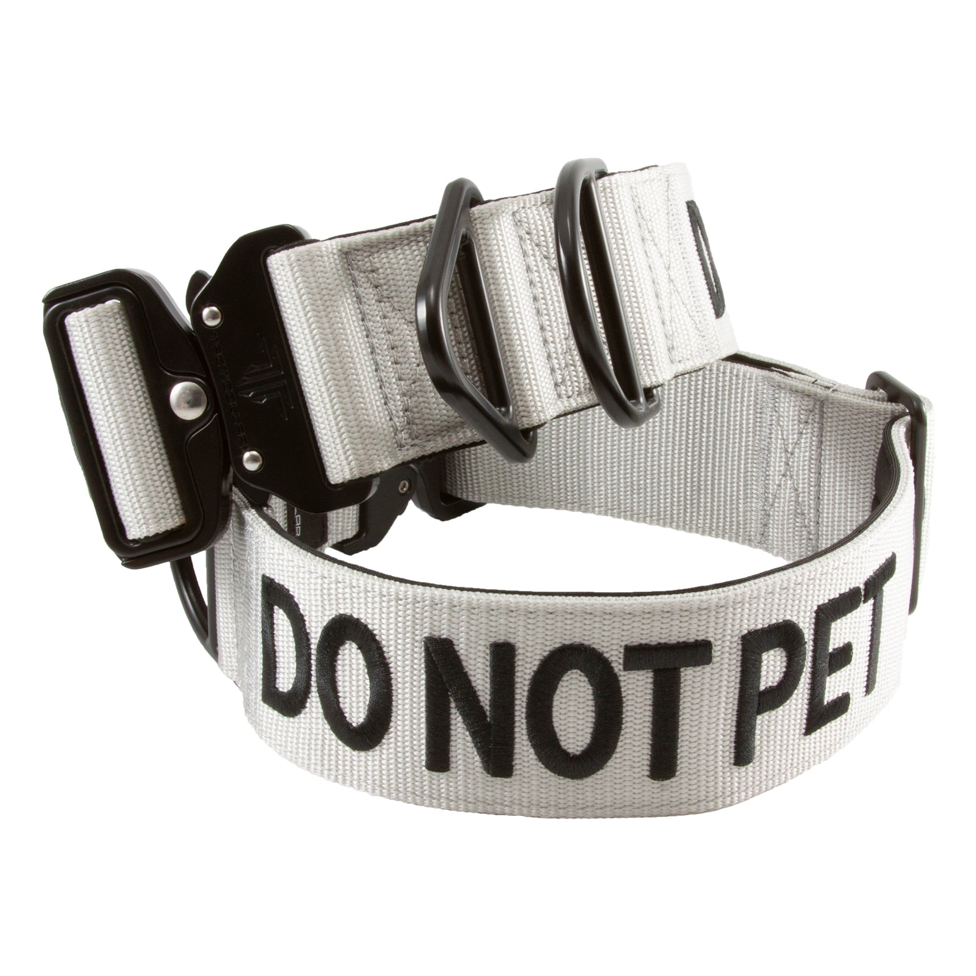 Tacticollar - DO NOT PET, 1.5 inch and 2 inch Nylon Collar for Small, Medium and Large Dogs, Neoprene Padded Inside, Communicate Your Dogs Needs to Prevent Accidents