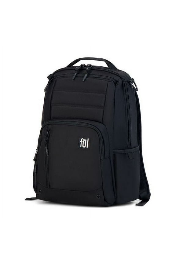 Tactics Collection 15 Inch Laptop Backpack, Phantom Padded Computer Bag for Commute or Travel, Black