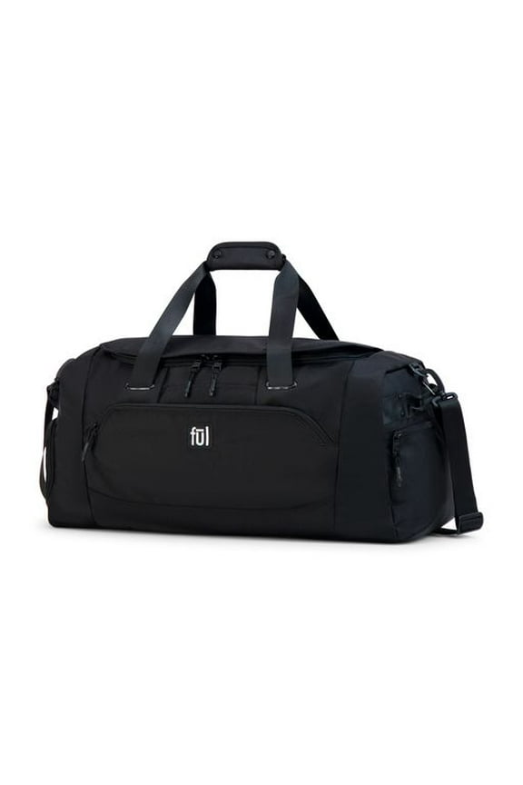 Tactics Collection 22 Inch Duffel Bag, Siege Small Carry On Travel Luggage Bag with Carry Handles and Shoulder Strap, Black