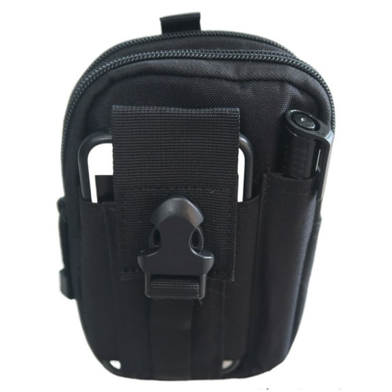 Tacticshop Belt Utility Tool Pouch for Hiking and Travel Black  Color