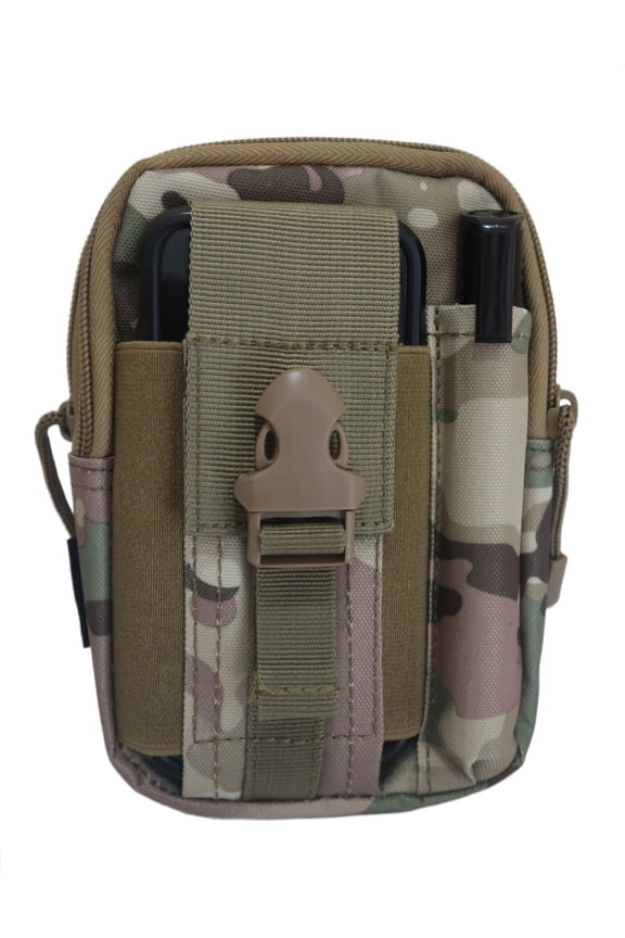 Tacticshop Belt Utility Tool Pouch for Hiking and Travel CP Color