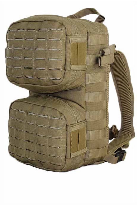 Tacticshop Medic Backpack Desert Brown First Respond Kit with 2 Eextra Pouches